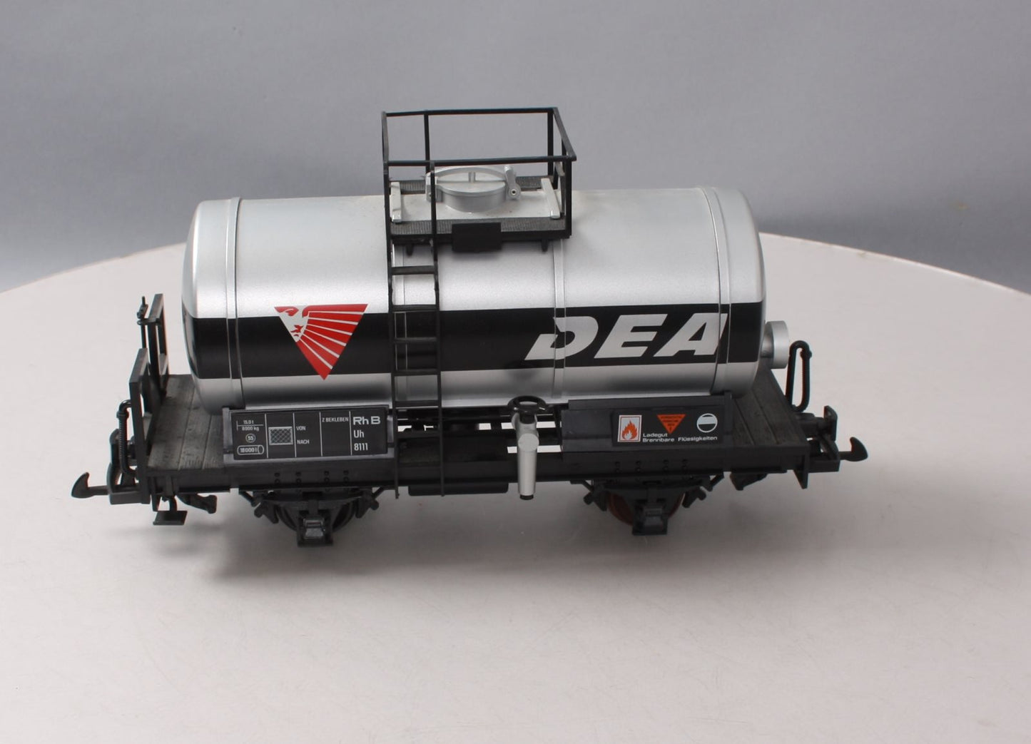 LGB 43400 DEA Single Dome Short Tank Car w/Plastic Wheels EX/Box
