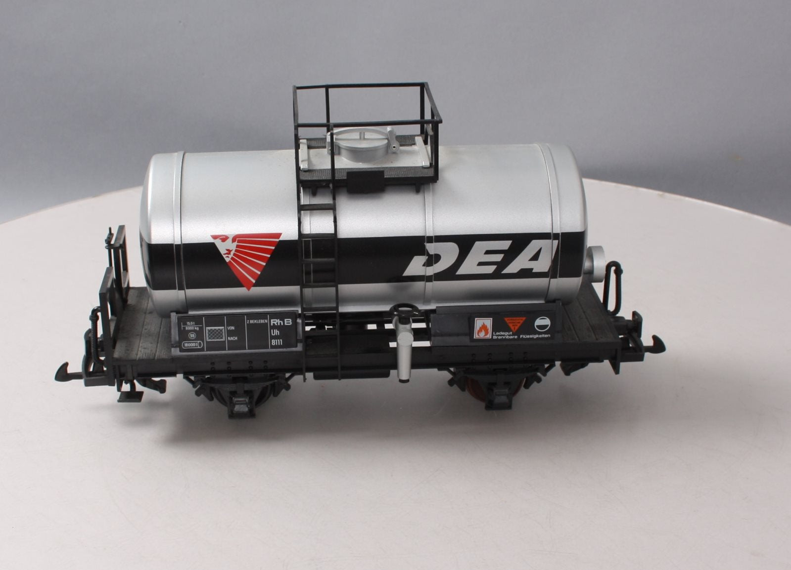 LGB 43400 DEA Single Dome Short Tank Car w/Plastic Wheels EX/Box