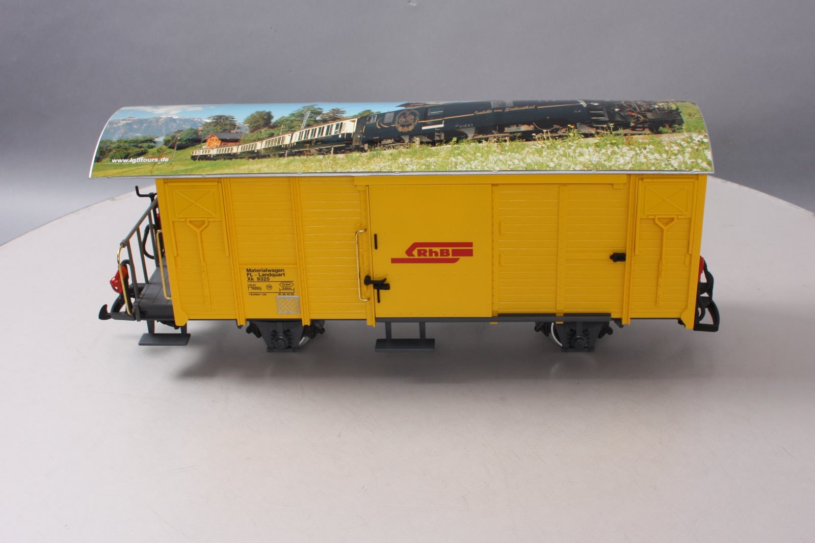 LGB 40816 G Rhaetian Railroad RhB Type Xk Maintenance-of-Way Boxcar