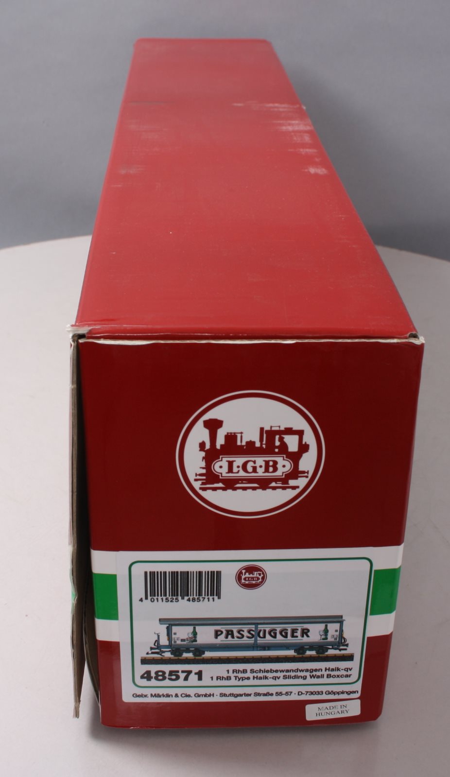 LGB 48571 G Rhaetian Railway RhB Type Haik-qv Sliding Wall Boxcar