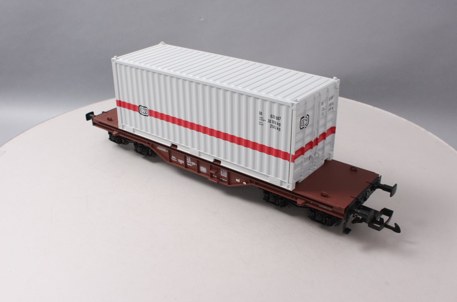 Piko 37747 G Scale German Federal Railroad IV Flatcar with 20' Container