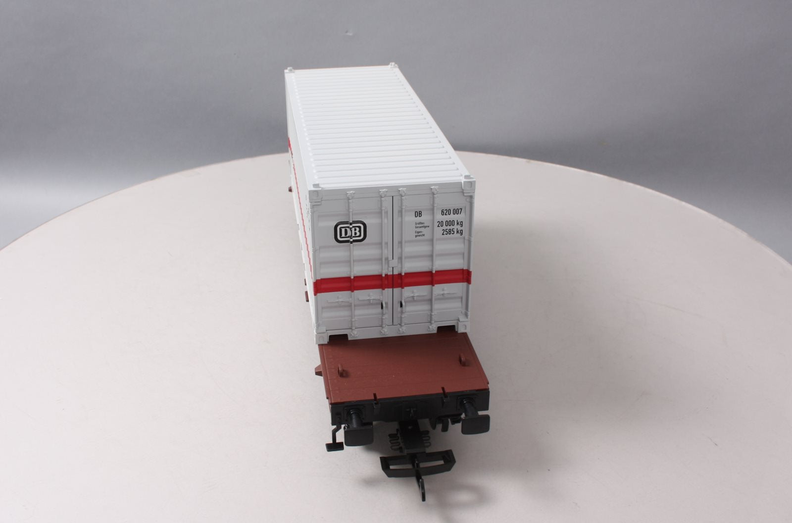 Piko 37747 G Scale German Federal Railroad IV Flatcar with 20' Container