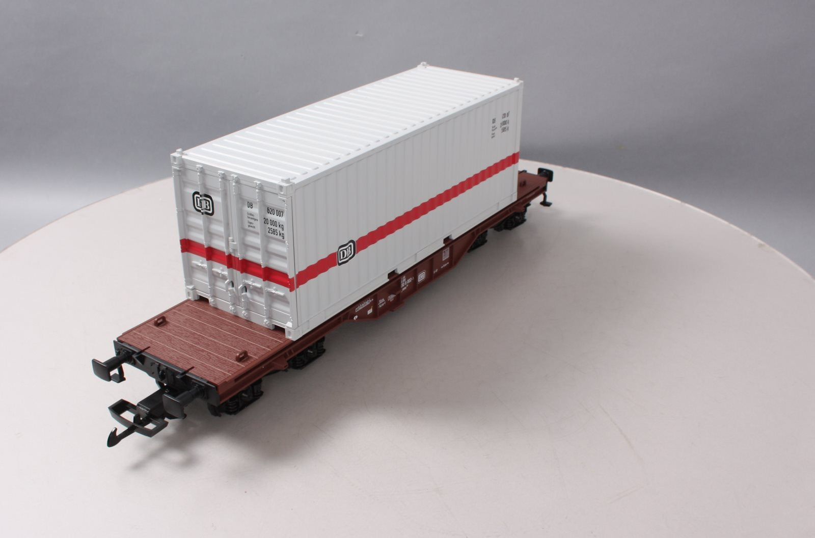 Piko 37747 G Scale German Federal Railroad IV Flatcar with 20' Container