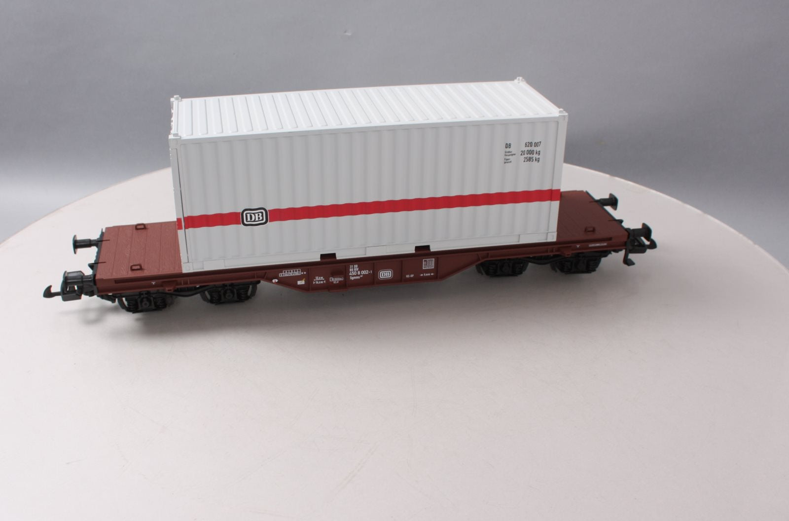 Piko 37747 G Scale German Federal Railroad IV Flatcar with 20' Container