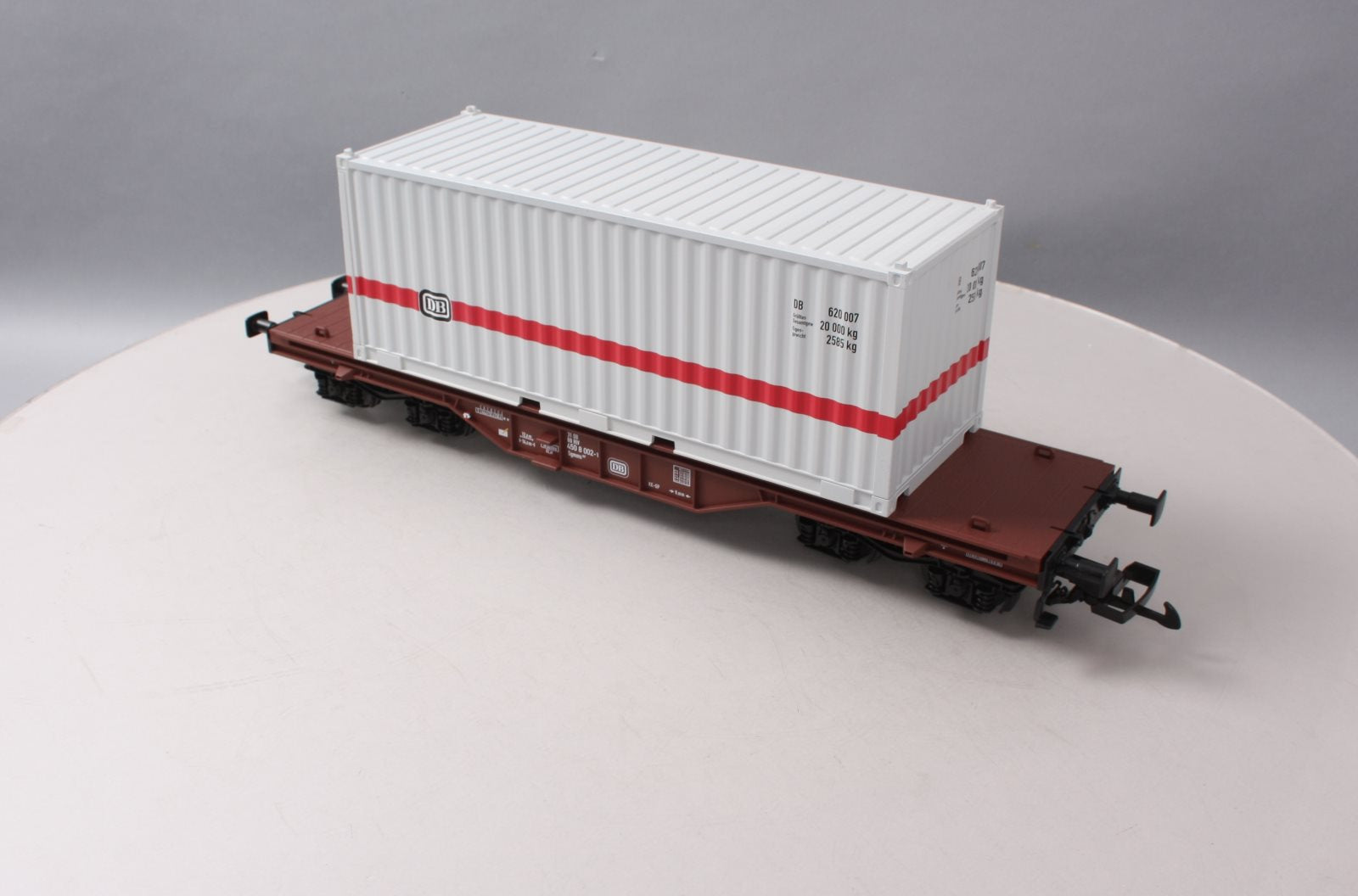 Piko 37747 G Scale German Federal Railroad IV Flatcar with 20' Container