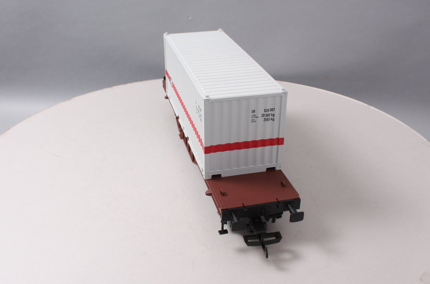 Piko 37747 G Scale German Federal Railroad IV Flatcar with 20' Container