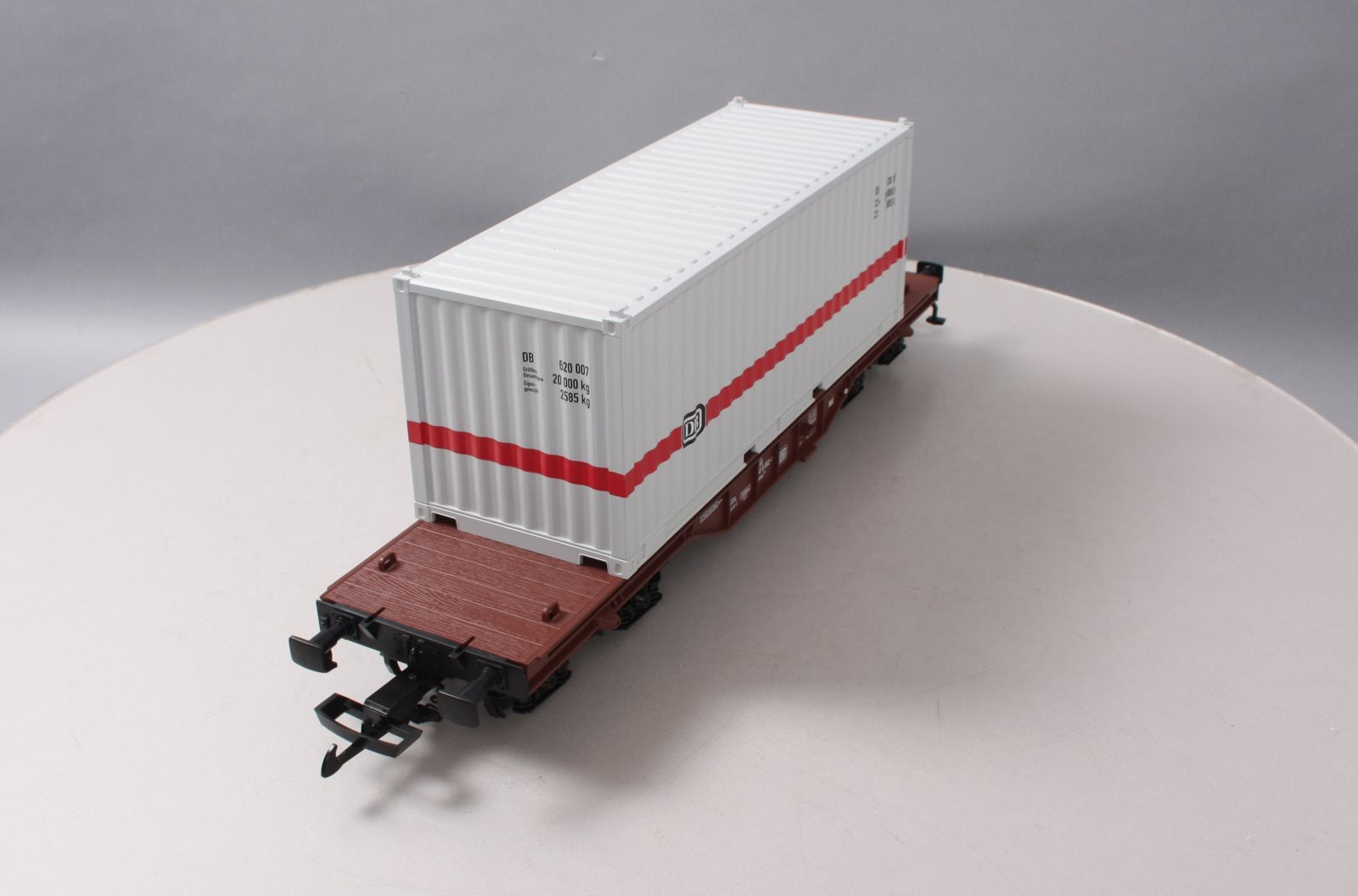 Piko 37747 G Scale German Federal Railroad IV Flatcar with 20' Container