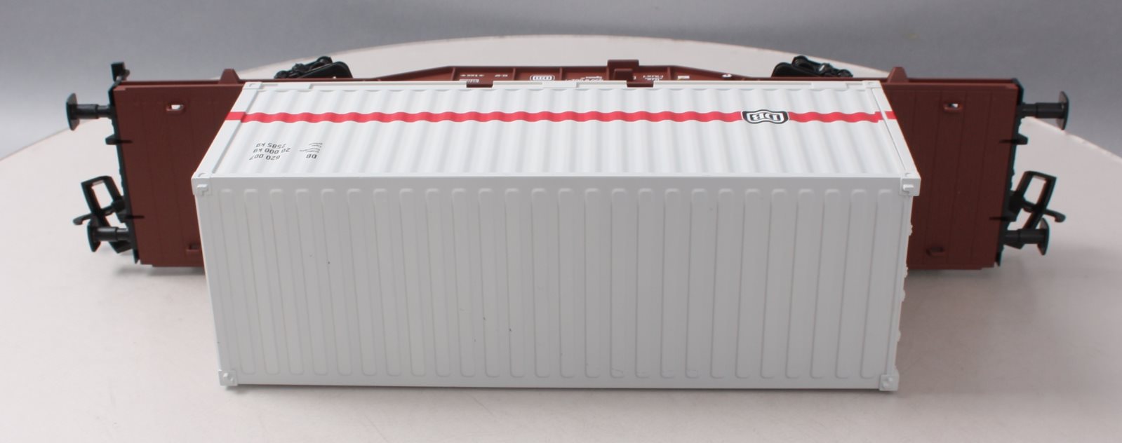 Piko 37747 G Scale German Federal Railroad IV Flatcar with 20' Container