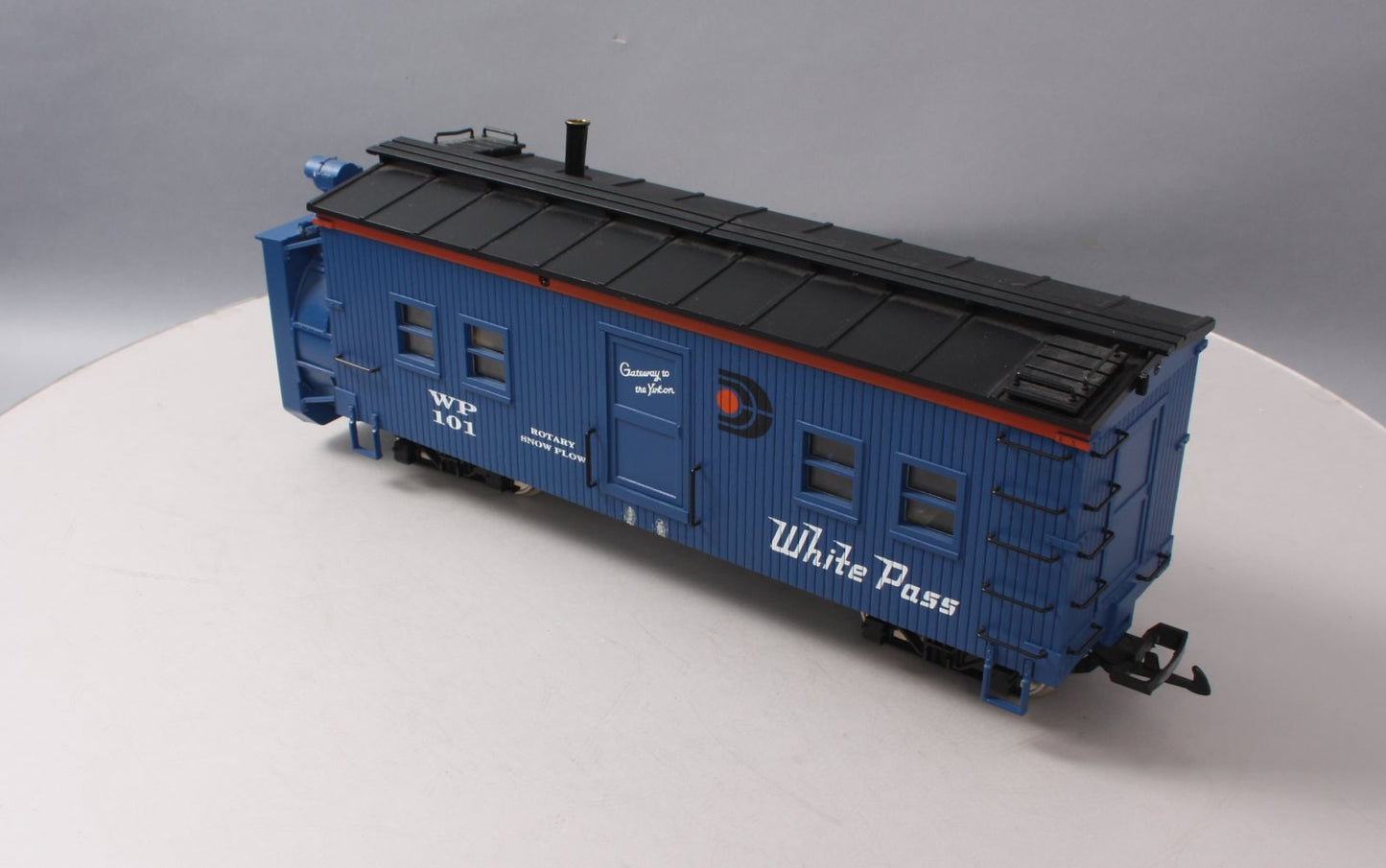 USA Trains R2102S G White Pass & Yukon Rotary Snow Plow with Sound #101