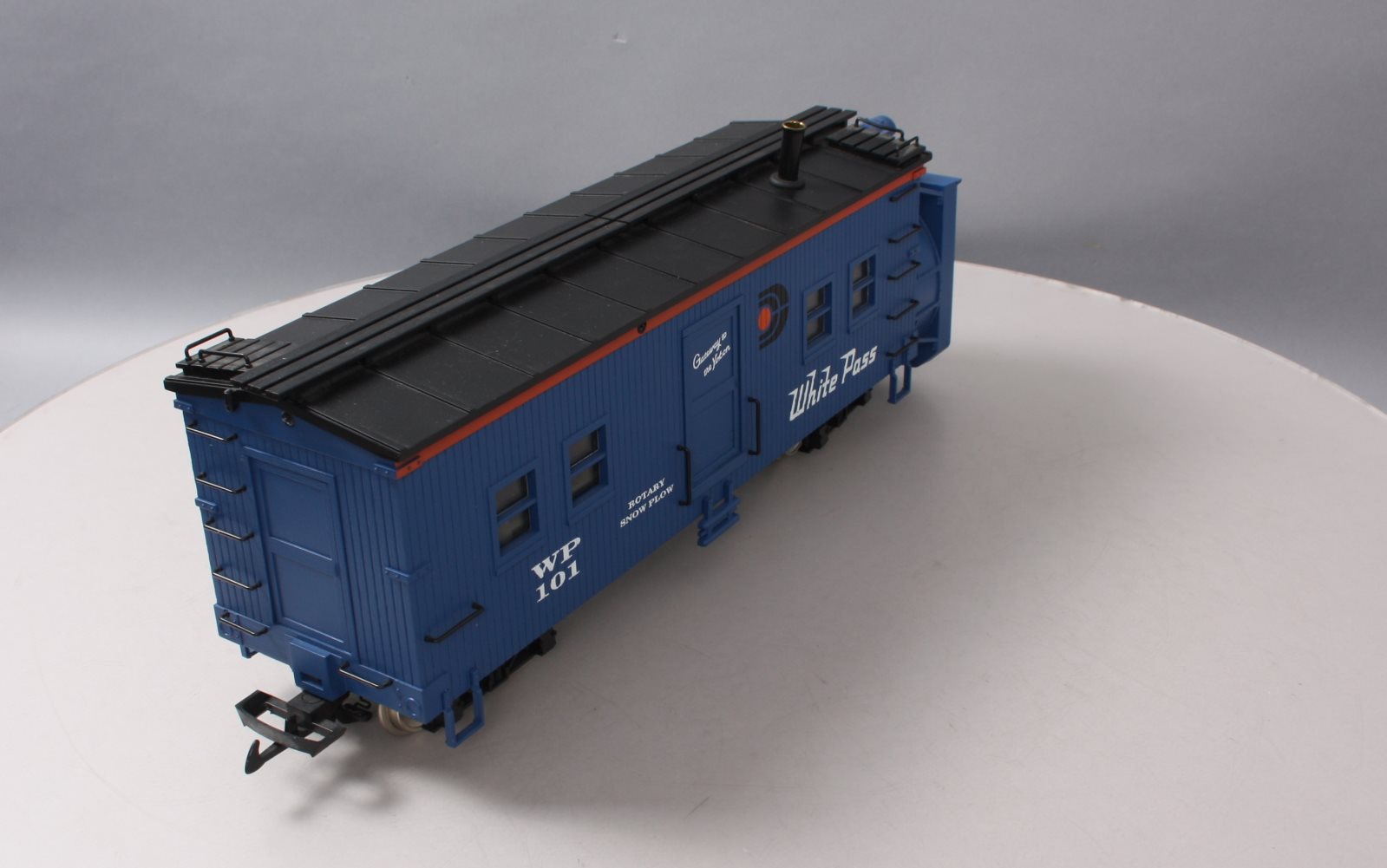 USA Trains R2102S G White Pass & Yukon Rotary Snow Plow with Sound #101