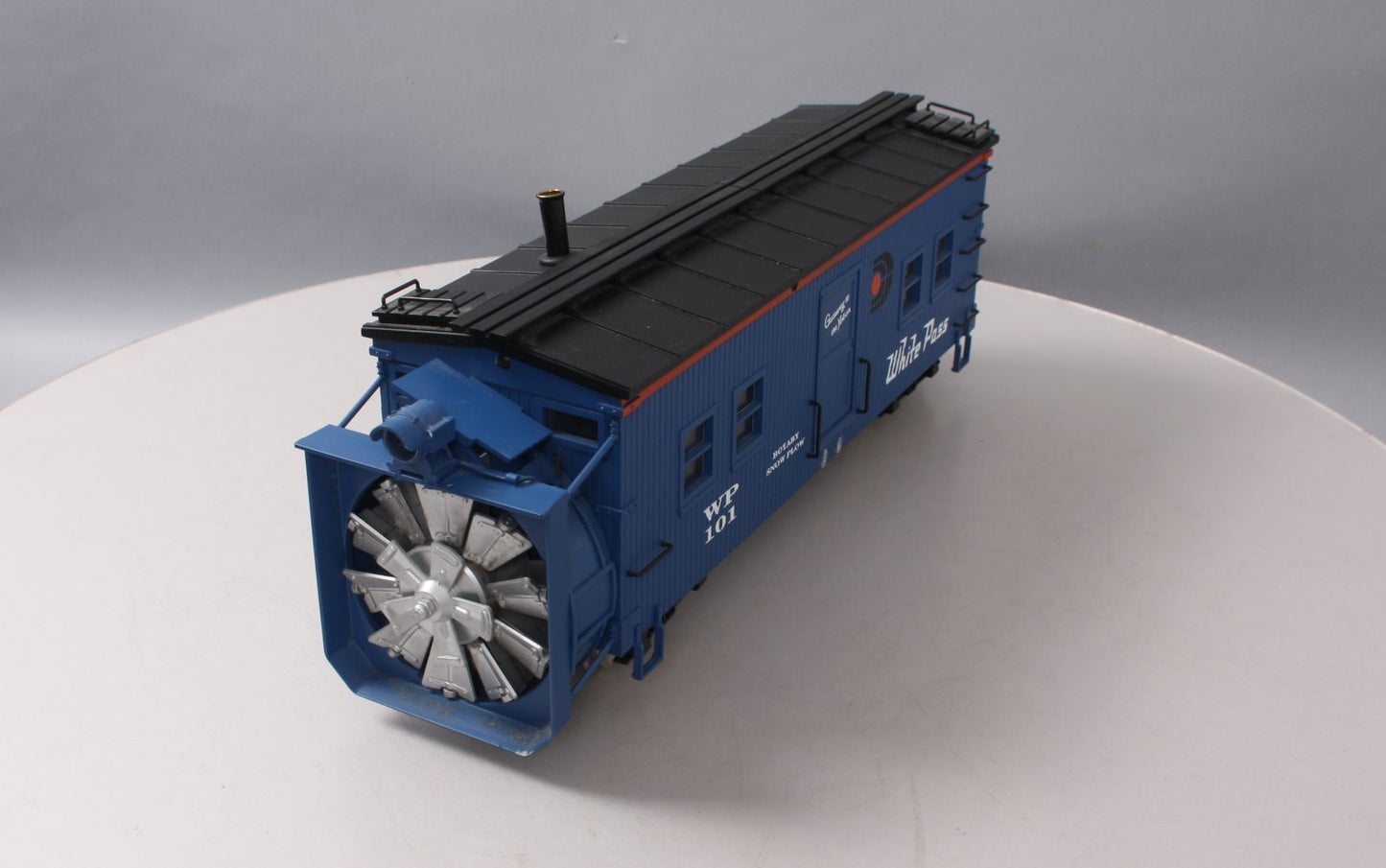 USA Trains R2102S G White Pass & Yukon Rotary Snow Plow with Sound #101