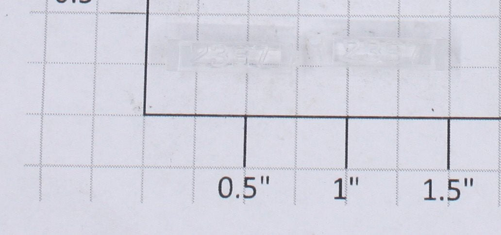 Lionel 2367-6/10 Clear Raised Number Marker Lens/Board Set (Set of 2)