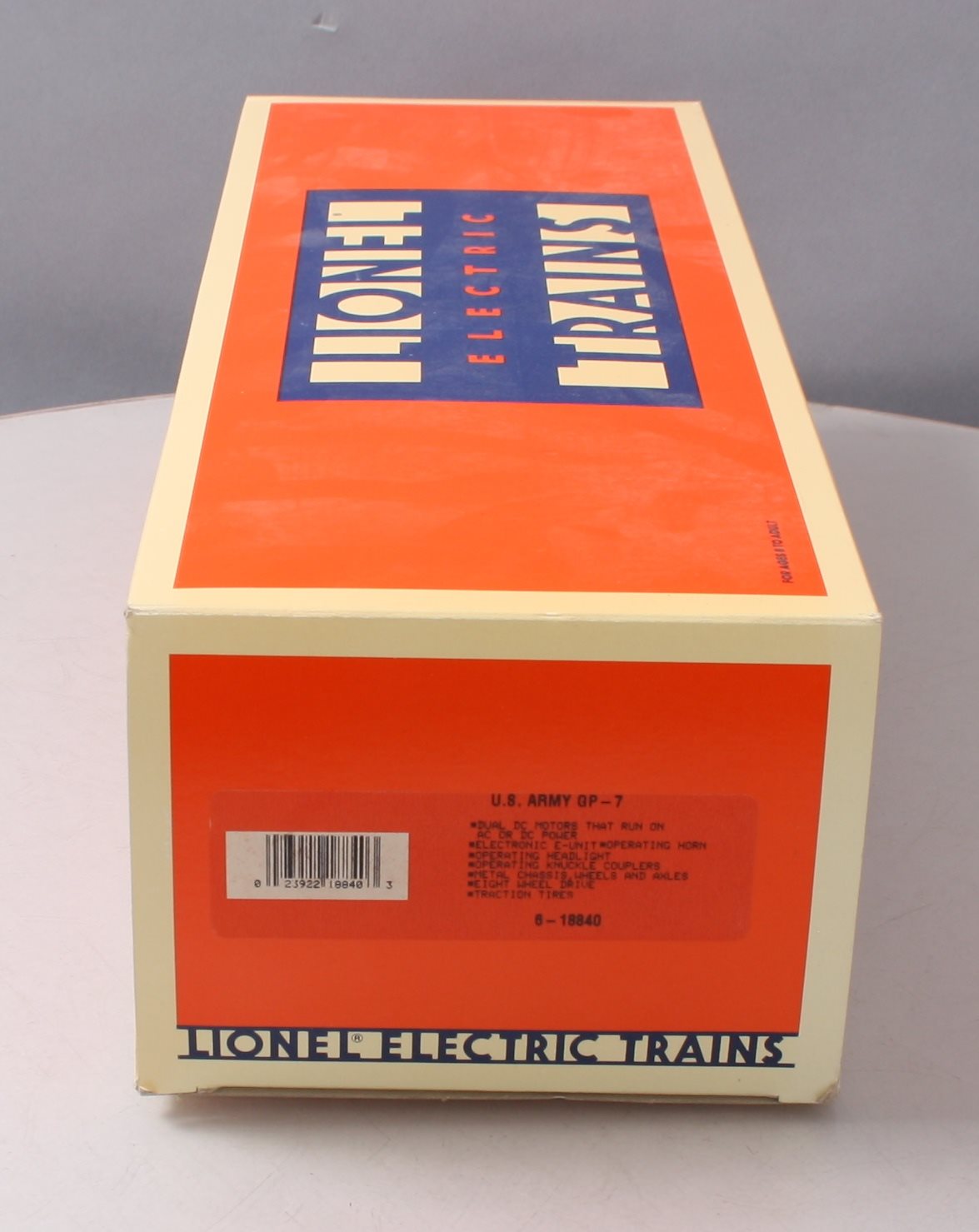 Lionel 6-18840 O Gauge U.S. Army GP-7 Diesel Locomotive #1821 EX/Box