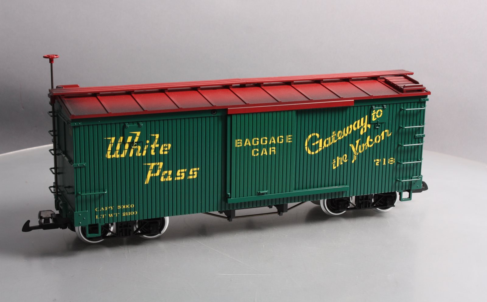 LGB 48675 G White Pass and Yukon Railroad RR Boxcar – Trainz