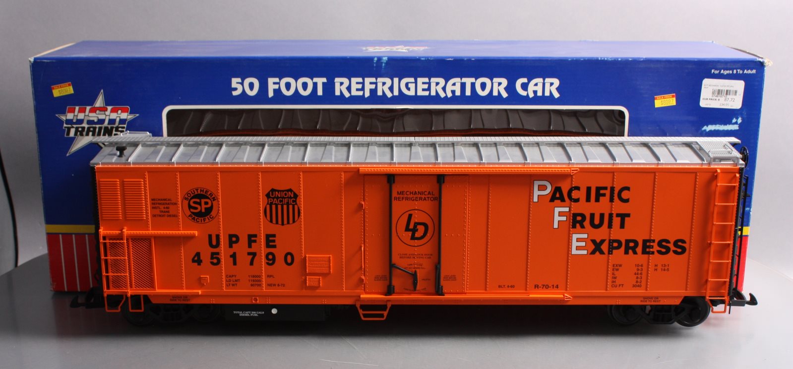 USA Trains R16710 G Pacific Fruit Express 50ft. Mechanical Refrigerator Cars
