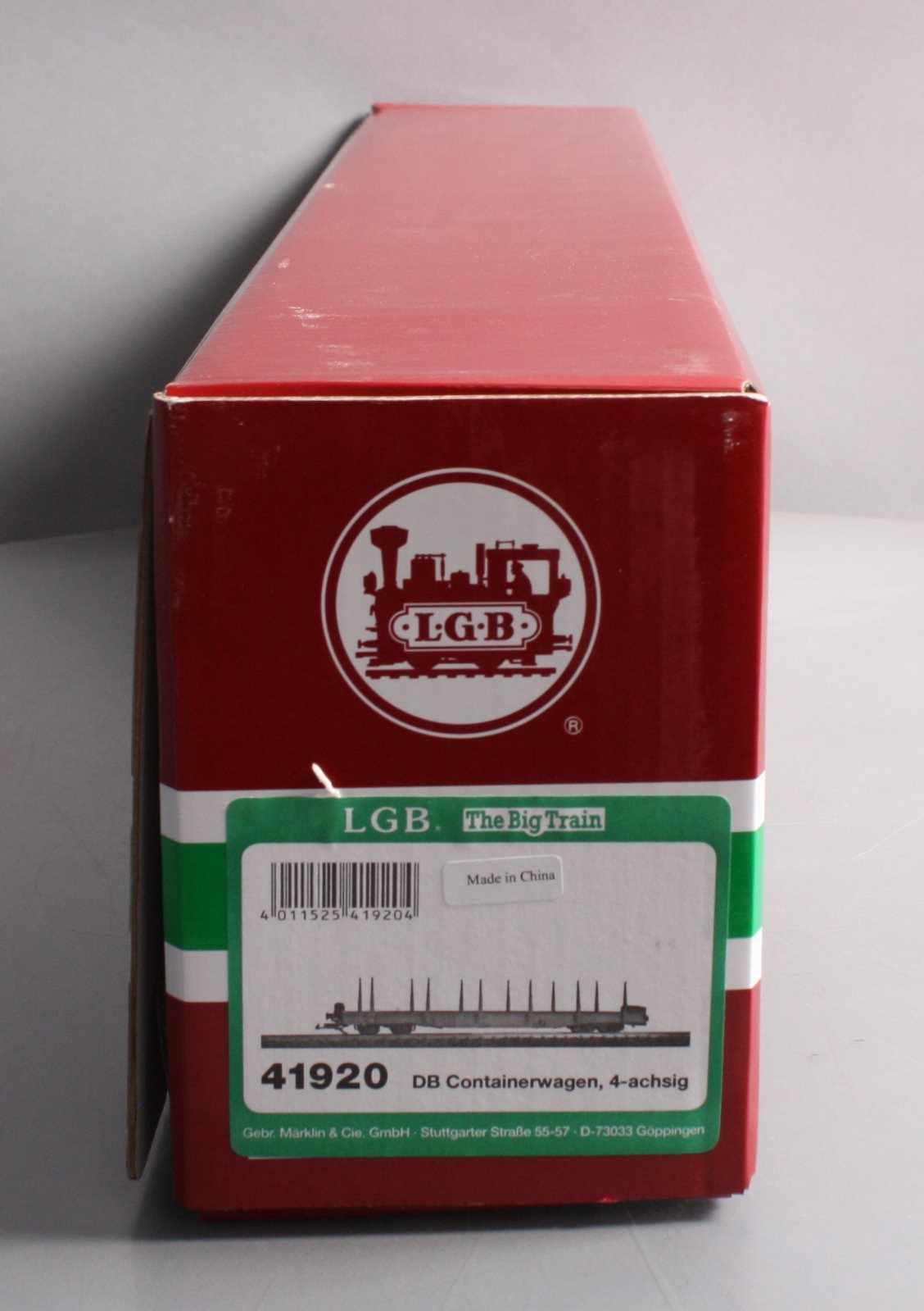 LGB 41920 G Scale DB Cargo Stake Flat Car