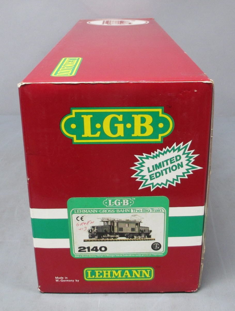 LGB 2140 G Rhb Ge 6/6 Green Crocodile Electric Locomotive #413 LN/Box