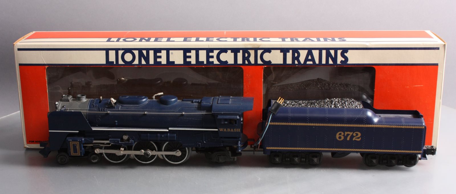 Lionel 6-8610 O Gauge Wabash 4-6-2 Steam Locomotive & Tender #672 EX/Box