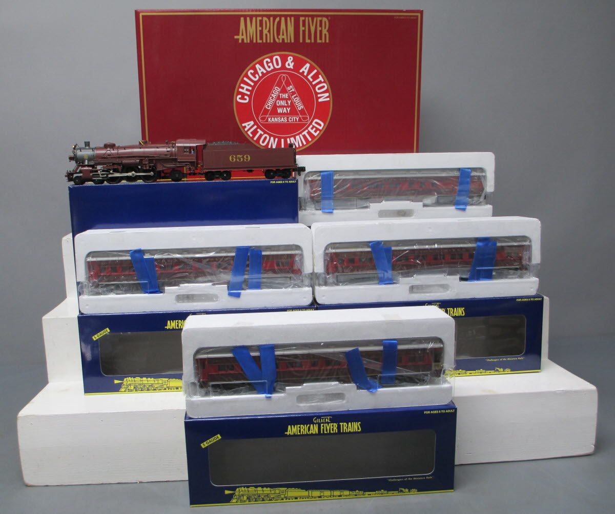 American Flyer 6-49616 S Gauge Alton Limited Steam Passenger Train Set MT/Box