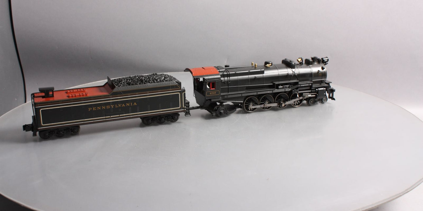 MTH 30-1579-1 O PRR 4-8-2 M-1a Steam Locomotive #6707 W/ PS2