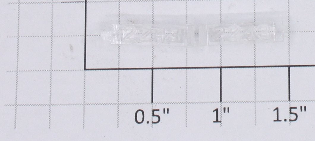 Lionel 2243-6/10 Clear Raised Number Marker Lens/Number Board Set (Pair of 2)