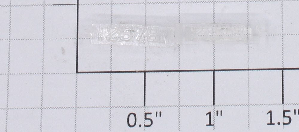 Lionel 2378-6/10 Clear Raised Number Marker Lens/Number Board Set (Pair of 2)