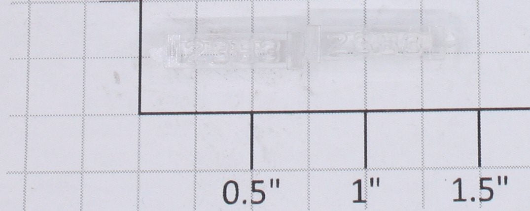 Lionel 2383-6/10 Clear Raised Number Marker/Number Board Set (Pair of 2)
