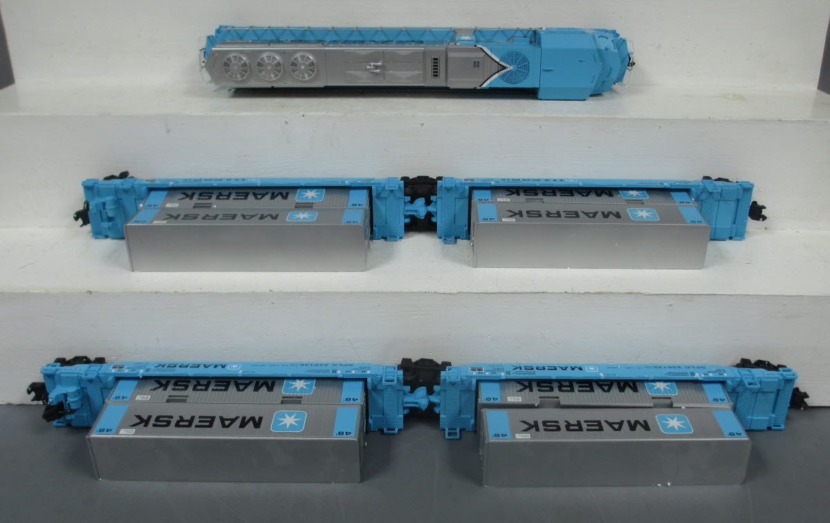 Lionel 6-21950 O Gauge Maersk SD-70 Diesel Maxi-Stack Set MT/Box