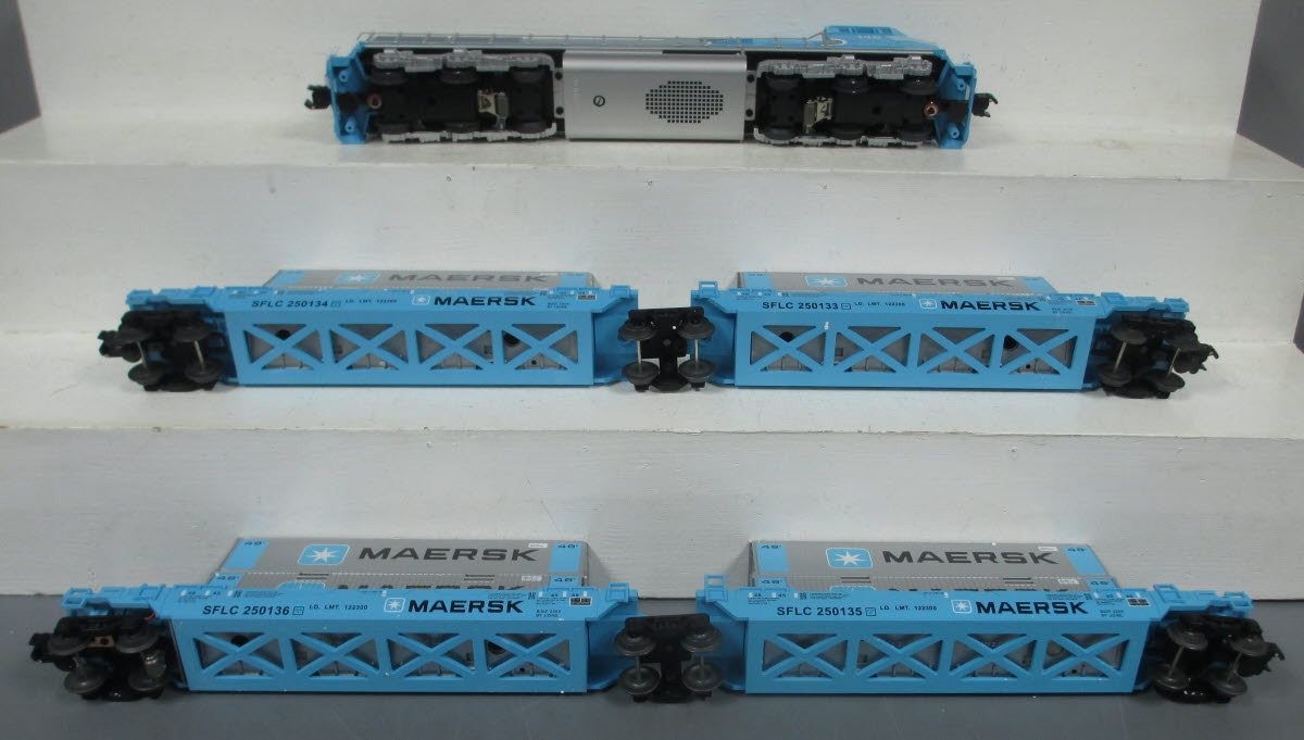 Lionel 6-21950 O Gauge Maersk SD-70 Diesel Maxi-Stack Set MT/Box