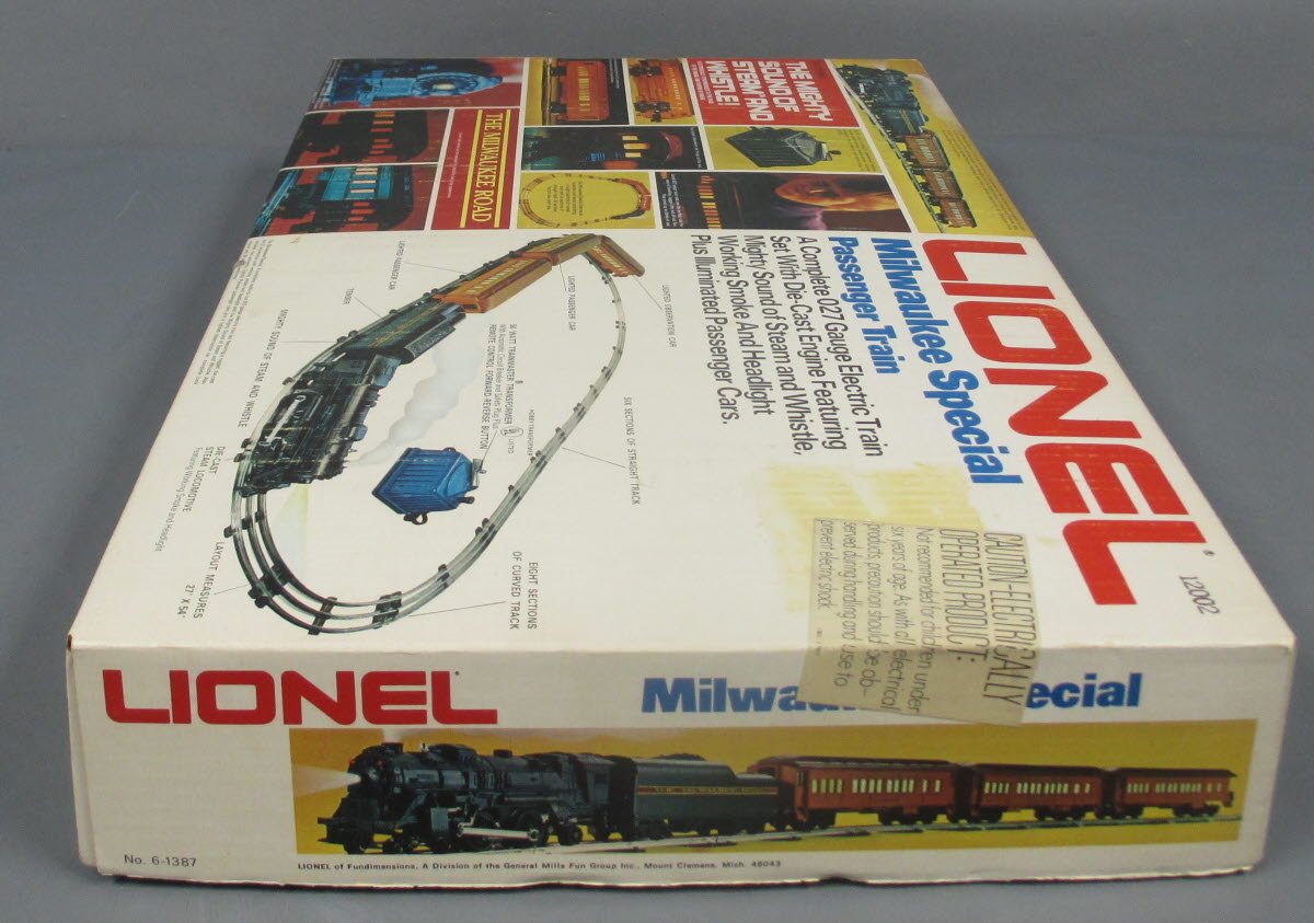 Lionel 6-1387 O Gauge Milwaukee Road Passenger Train Set EX/Box