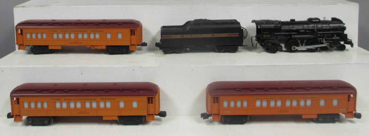 Lionel 6-1387 O Gauge Milwaukee Road Passenger Train Set EX/Box
