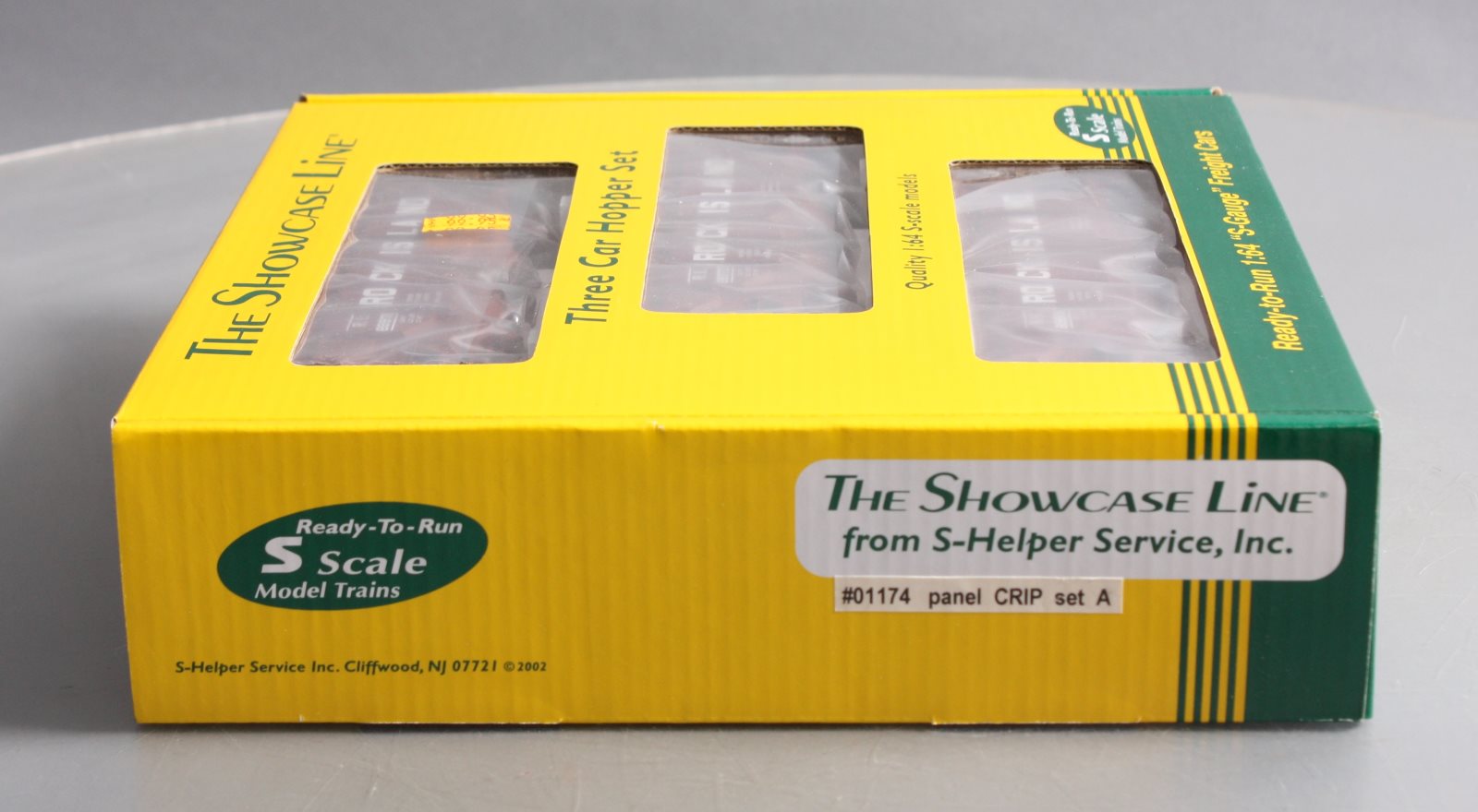 The Showcase Line 01174 S Gauge Rock Island Panel Crip Hoppers 3-Car Set LN/Box