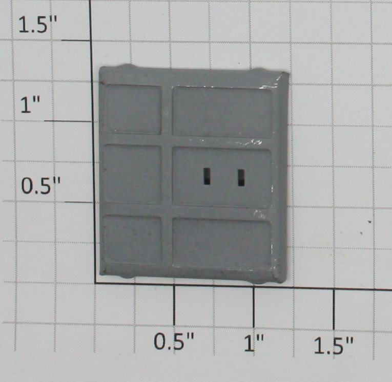 Lionel 655-2S Unpainted Box Car Door with Two Handle Slots