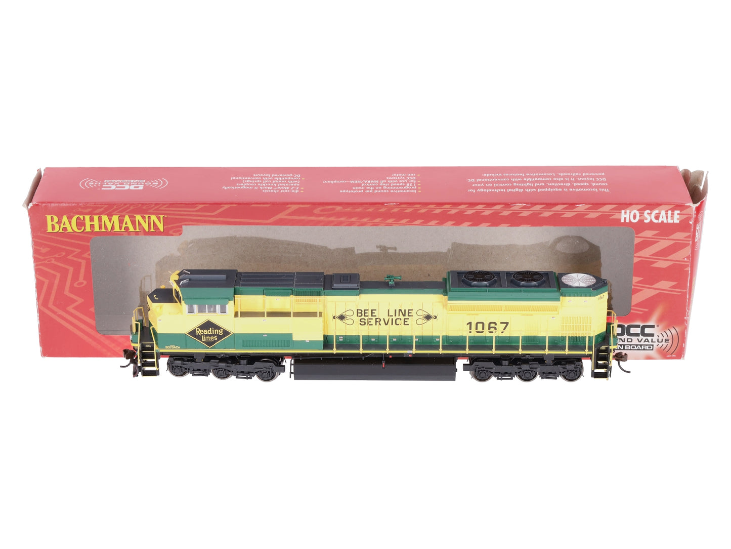 Bachmann 66008 HO Reading SD70ACe Diesel Locomotive w/ Sound/DCC #1067