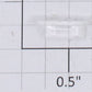 Lionel 8482-6 Right Hand Clear Raised Number Marker Lens/Number Board