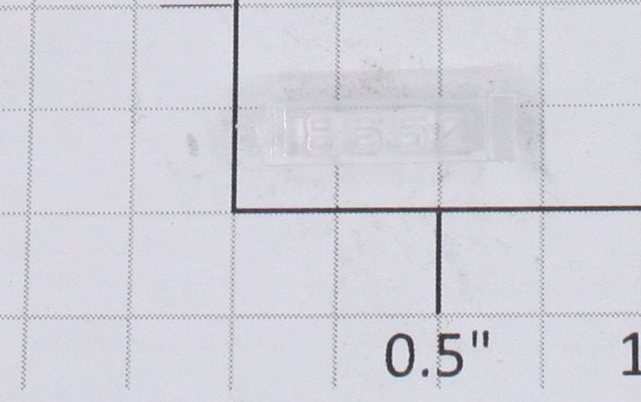 Lionel 8652-10 Left Hand Clear Raised Number Marker Lens/Number Board
