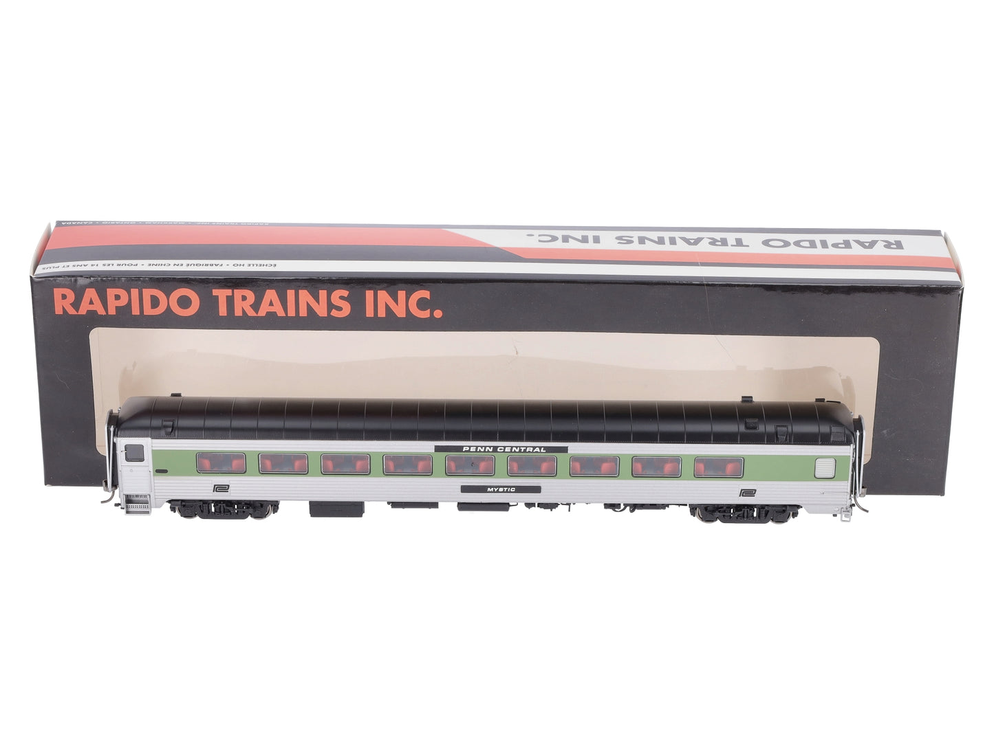 Rapido Trains 17139 HO Penn Central "Mystic" 72-Seat Coach Parlor Car