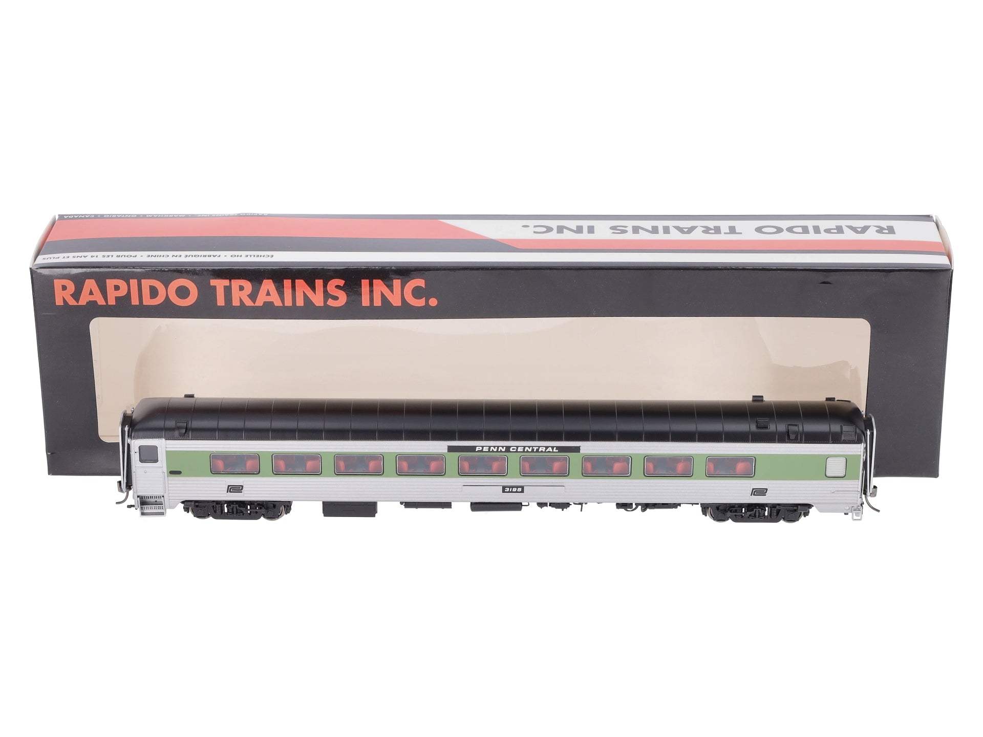 Rapido Trains 17135 Ho NH Parlor w/o Penn Cen 3195