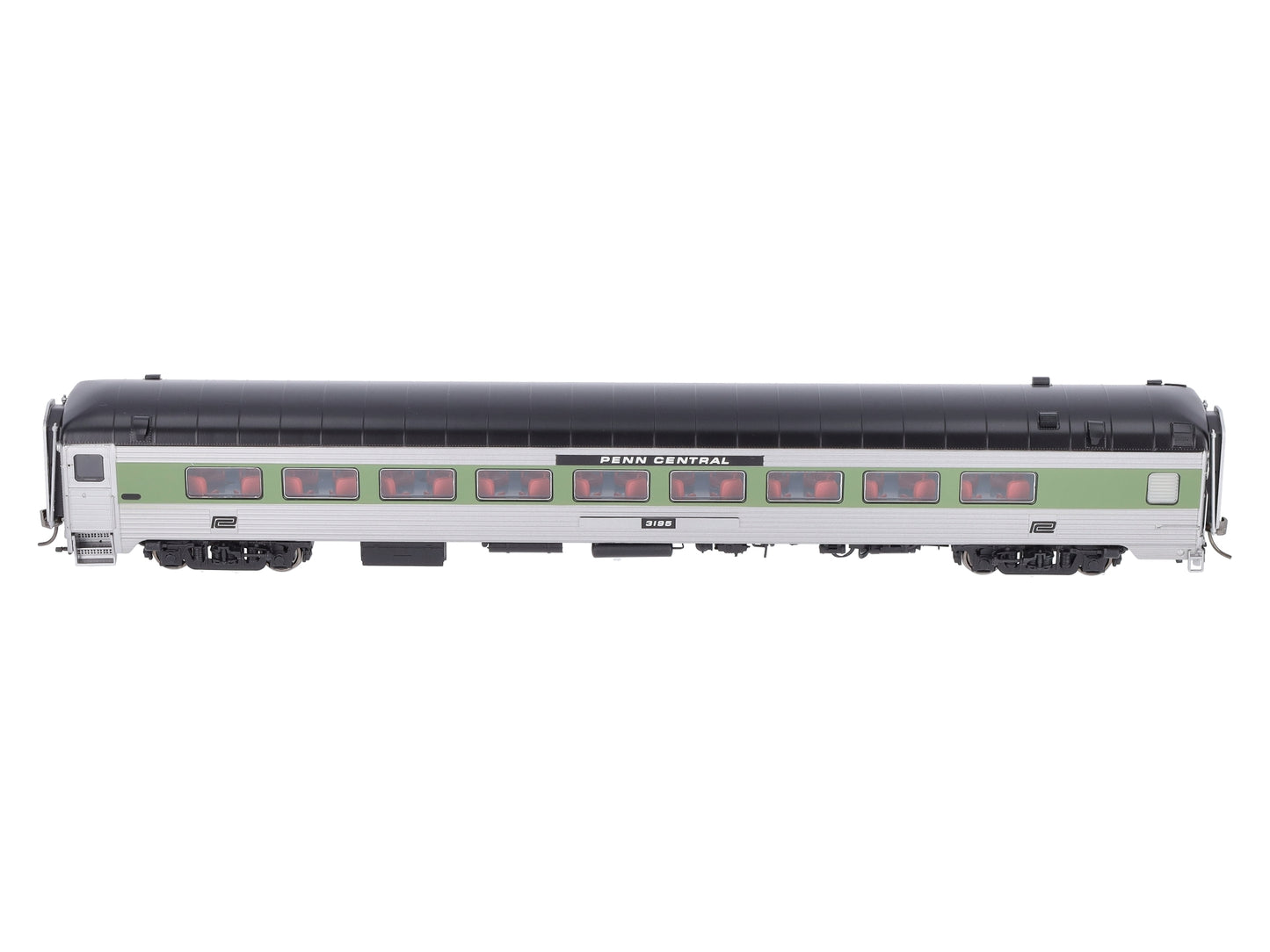 Rapido Trains 17135 Ho NH Parlor w/o Penn Cen 3195