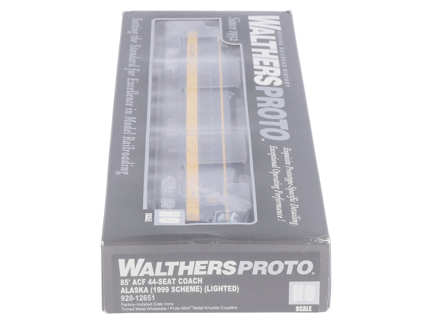 Walthers 920-12651 HO Alaska Railroad 85' ACF 44-Seat Lighted Passenger Coach LN/Box