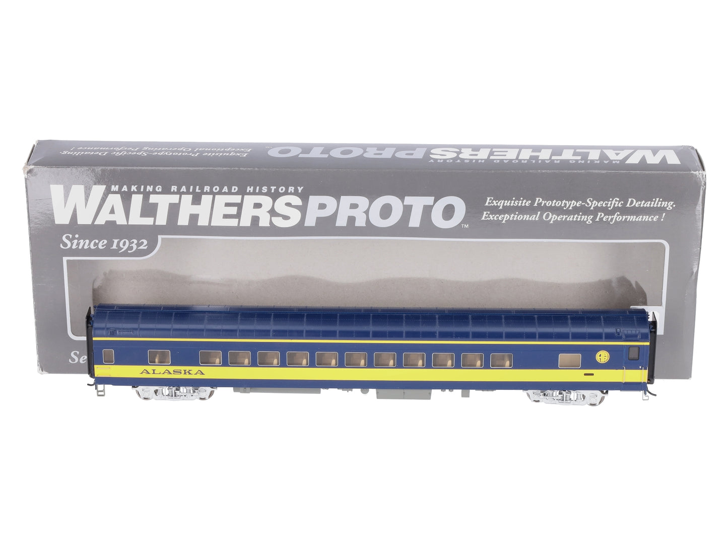 Walthers 920-12651 HO Alaska Railroad 85' ACF 44-Seat Lighted Passenger Coach LN/Box