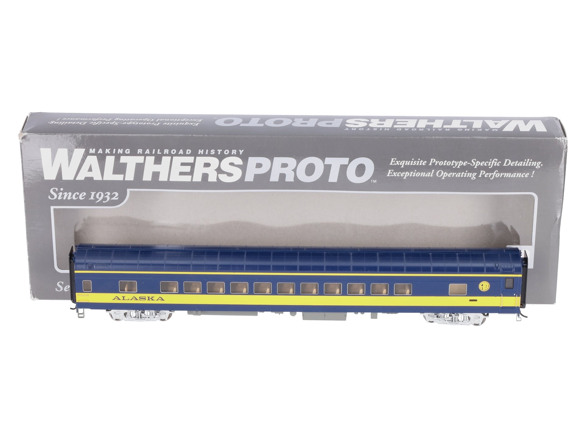 Walthers 920-12651 HO Alaska Railroad 85' ACF 44-Seat Lighted Passenger Coach LN/Box