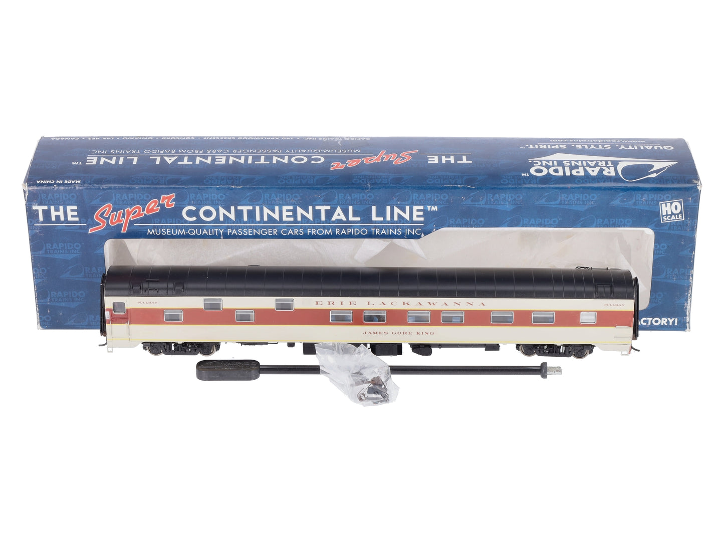 Rapido Trains 101097 HO Erie-Lackawanna "James Gore King" Duplex Sleeper LN/Box