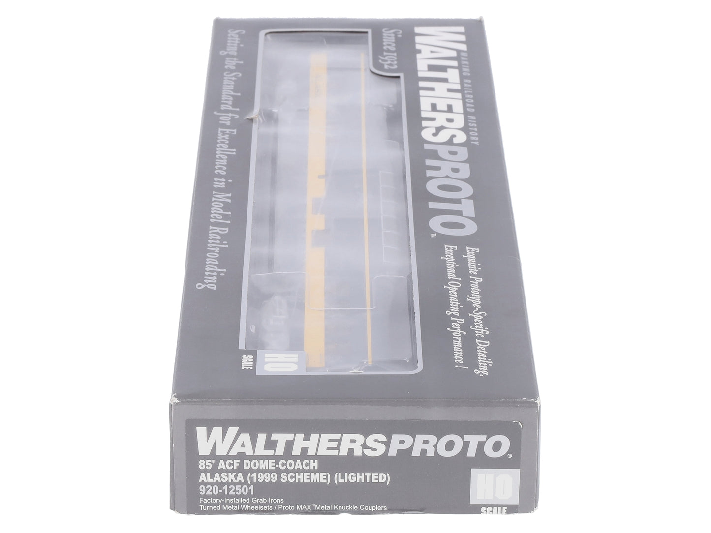 Walthers 920-12501 HO Alaska Railroad 85' ACF Dome Coach (Lighted) LN/Box