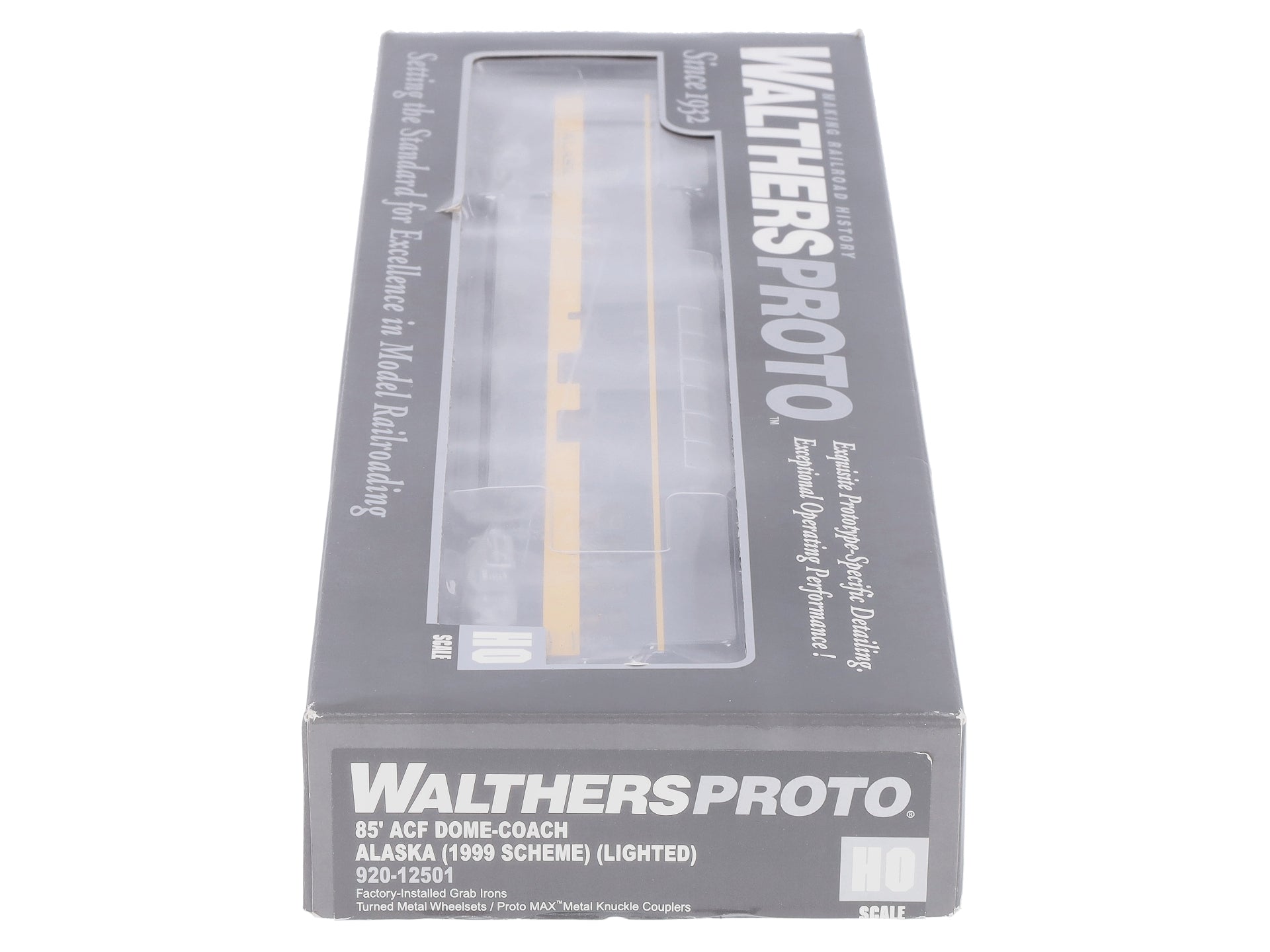 Walthers 920-12501 HO Alaska Railroad 85' ACF Dome Coach (Lighted) LN/Box