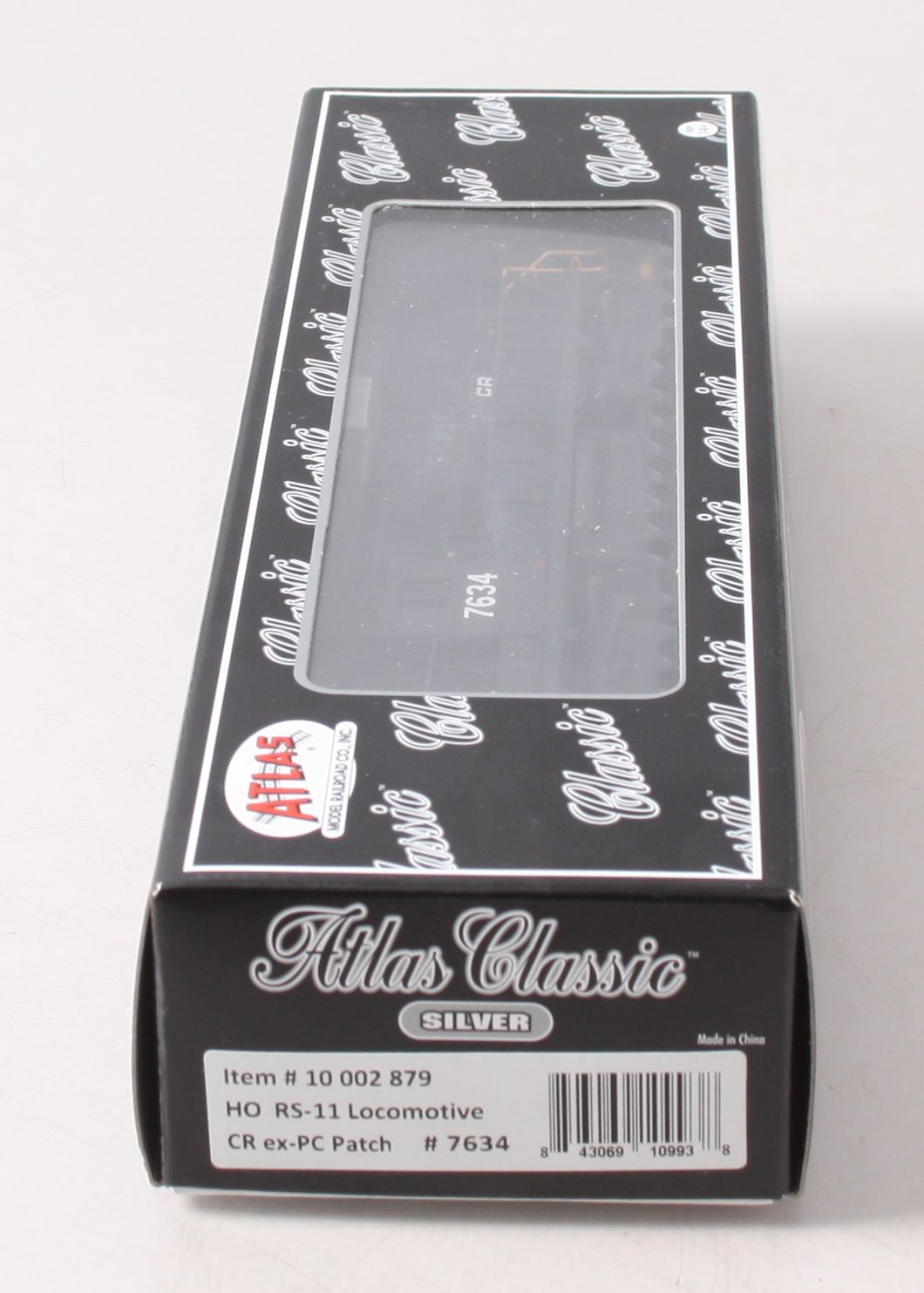 Atlas 10002879 HO CR ex-PC Patch RS-11 Silver Series Diesel Locomotive #7634