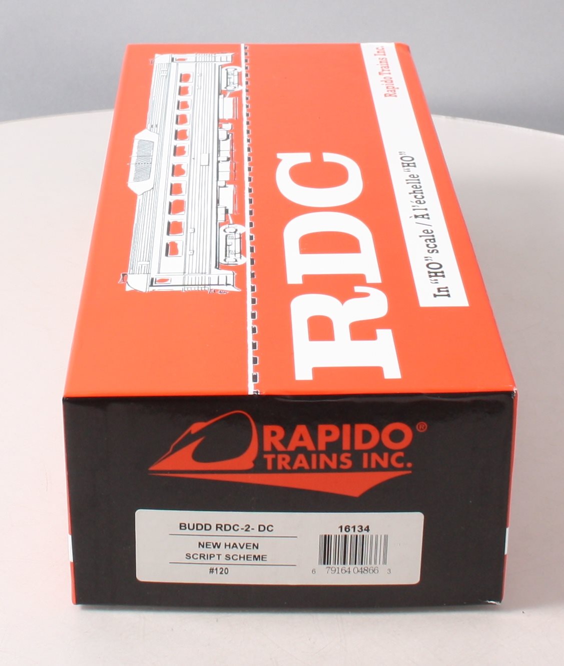 Rapido 16134 HO New Haven Budd RDC-2 Phase Ib Diesel Loco DC #120