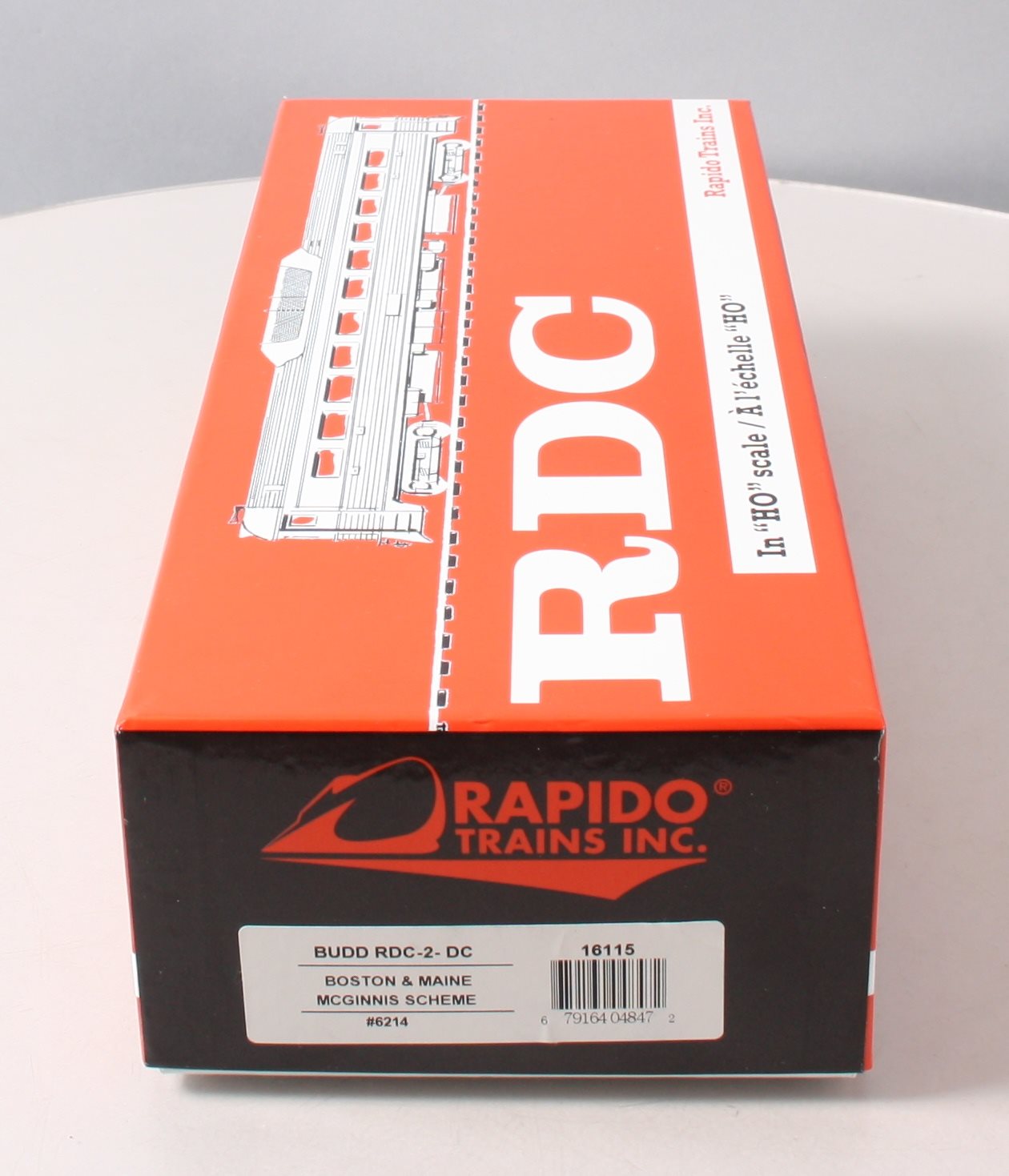 Rapido Trains 16115 HO Boston & Maine Budd RDC-2 Phase II Diesel Loco DC #6214