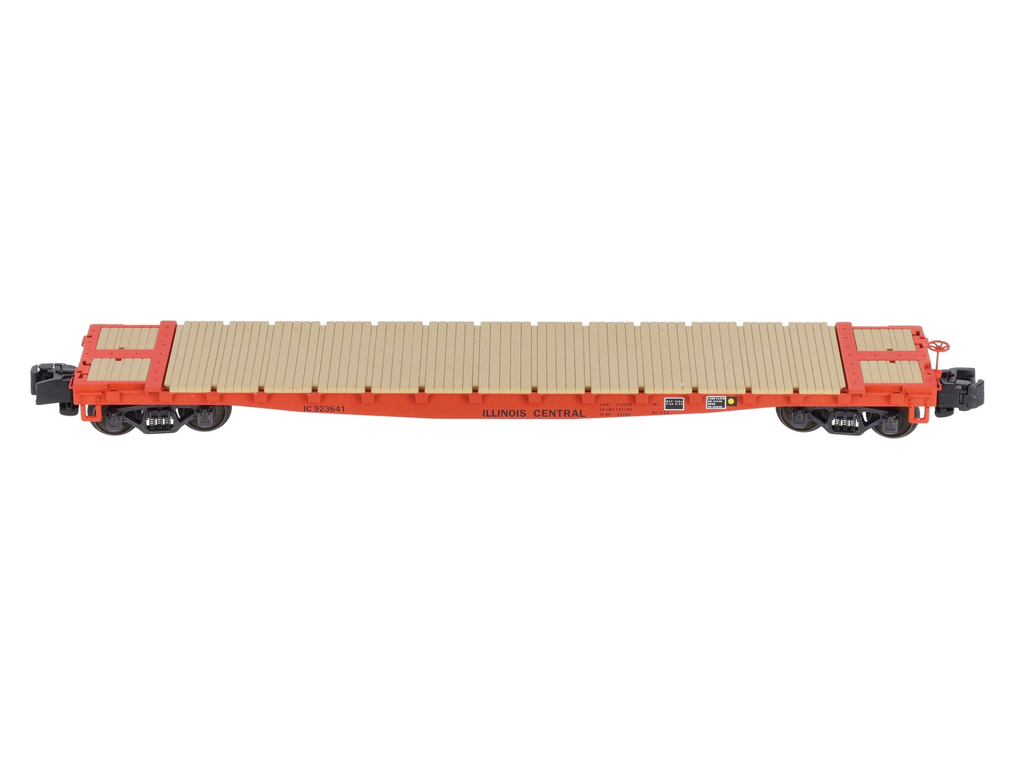 The Showcase Line 00172 S Gauge Standard Flatcar Illinois Central #923641 LN/Box