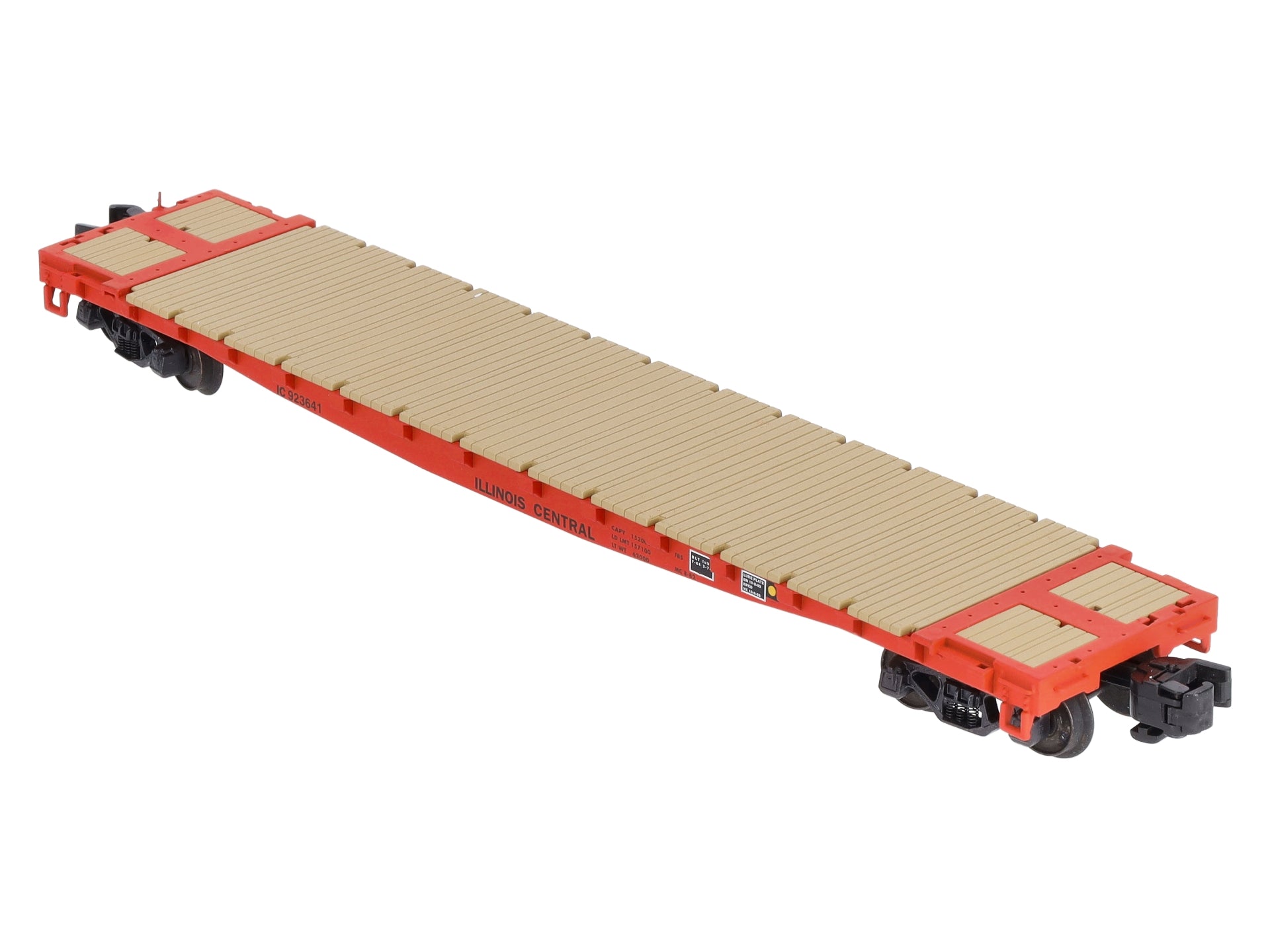 The Showcase Line 00172 S Gauge Standard Flatcar Illinois Central #923641 LN/Box